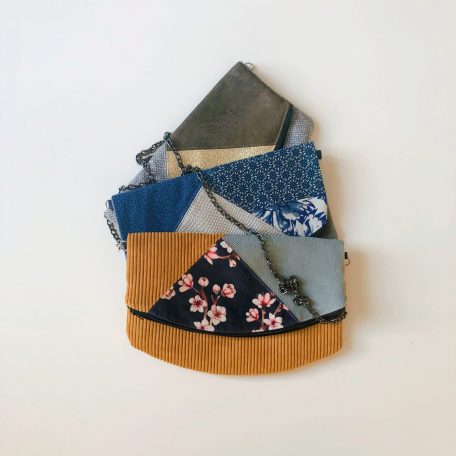 Présentation de l'ensemble des sacs bandoulière de la marque Bleu Souris - Sac bandoulière